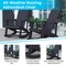 Flash Furniture 2 PK Black Poly Resin Adirondack Rocking Chairs JJ-C14705-BK-2-GG - alternate 5